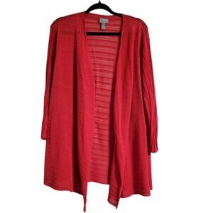 Traveler's Collection by Chico's Women's XL Open Front Long Sleeve Cardigan